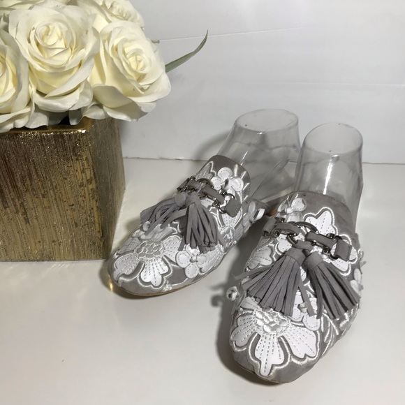 Jeffrey Campbell Shoes - Jeffrey Campbell Ravis tassel floral mule